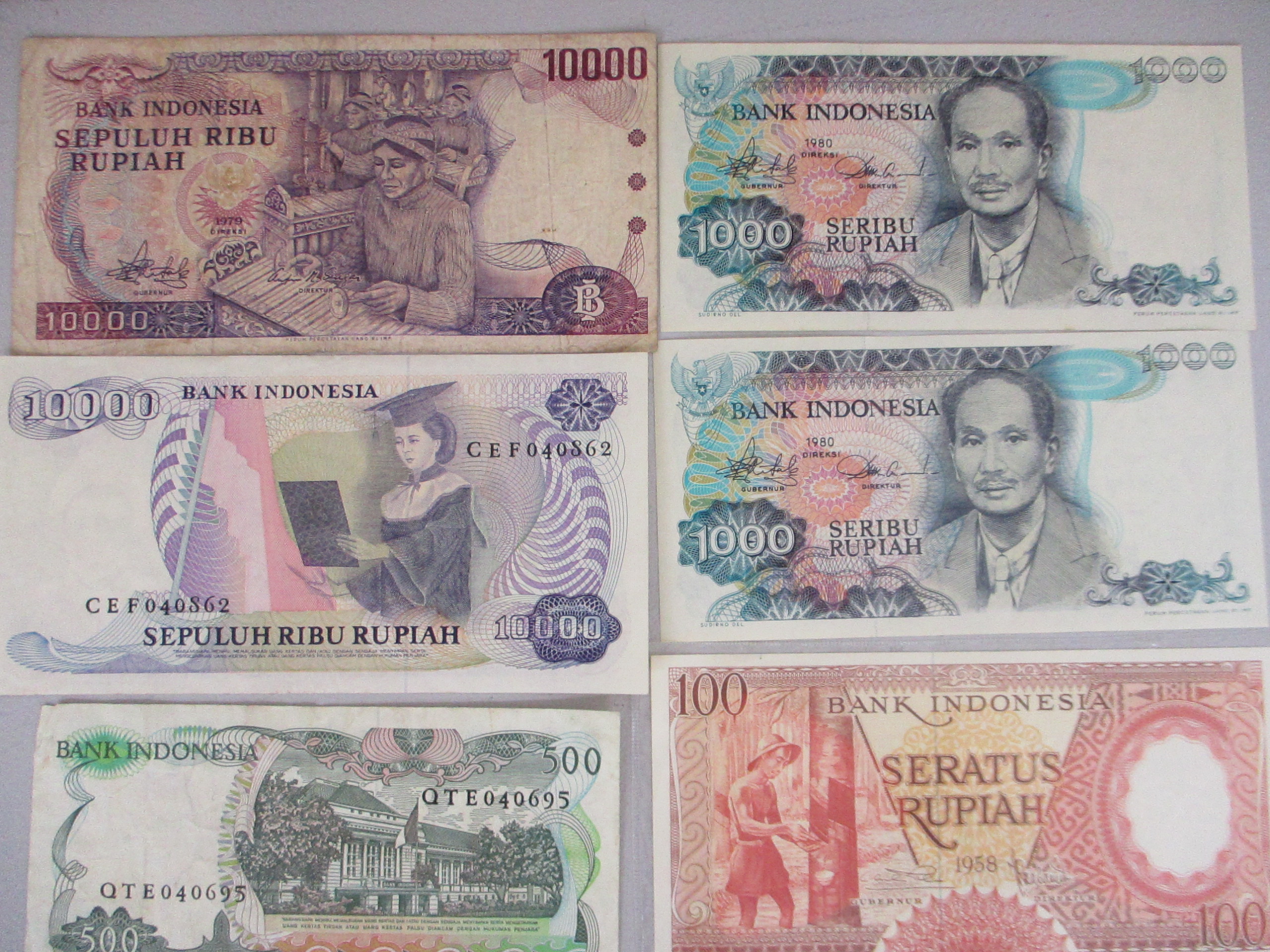 インドネシア旧紙幣-