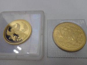 お買取りした日本の金貨です。