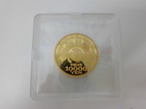 ワールドカップの記念1万円金貨を買い取りしました。