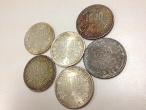 東京オリンピック1000円硬貨の買取は札幌の大吉円山公園店