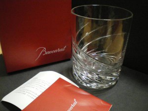 Baccarat バカラ ロックグラス 中古美品①