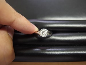 0.87ct プラチナデザインリング