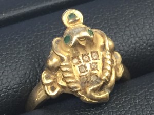 【買取実績】メレダイヤ、エメラルド付き怪しい18金（18K）リングだってしっかり買取！大吉長崎屋小樽店