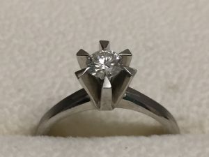 Pt900 プラチナダイヤモンドリング 0.3ct