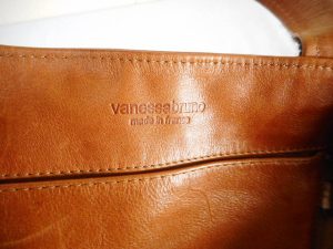 vanessabruno・ヴァネッサブリューノ スパンコール装飾付き　レザートートバッグ