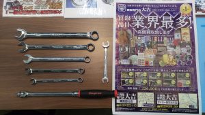 スナップオンの高級工具！レンチを買取！工具もお任せ下さい！姶良市・買取専門店大吉タイヨー西加治木店