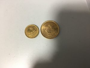 金貨を買取させて頂いた大吉デュオこうべ店です。