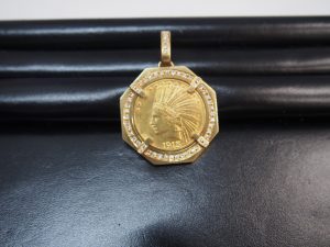 大吉鶴見店は1915年インディアンヘッドの金貨をお買取り致しました。