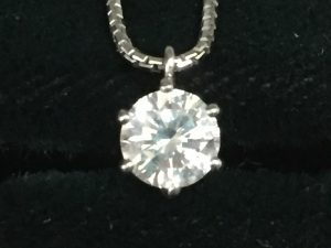 0.50ct ダイヤモンド付き プラチナ ネックレス