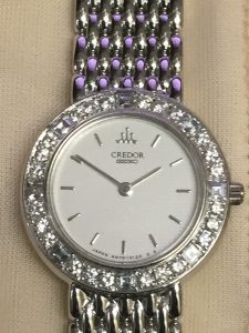 SEIKO セイコー クレドール プレステージ 18KT 金無垢 ダイヤ付