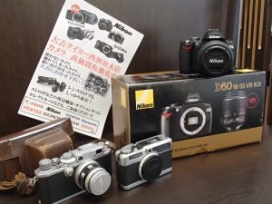 Nikon・Canonのカメラをお買取！やっぱり姶良市・買取専門店大吉タイヨー西加治木店はカメラに強い！