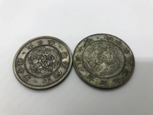 大吉国立店で明治の50銭銀貨をお買取りしました！！