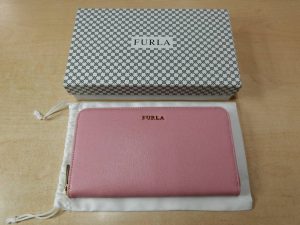 FURLA・フルラ・BABYLONバビロン・ラウンドジップ・長財布・ピンク 未使用品