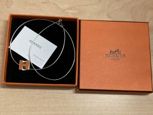 エルメス Hermès ネックレス Hキューブ