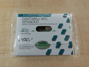 キャストウェル M.C. 12%GOLD・ジーシー パラジウム・30g・歯科技工 金パラ