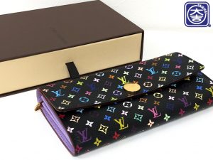 LOUIS VUITTON マルチカラー ポルトフォイユ ノワール