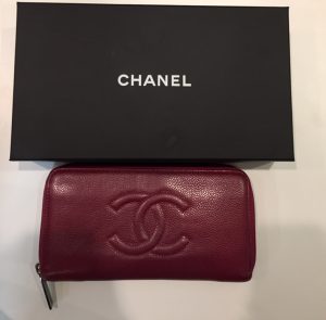 CHANEL　カメリア　長財布