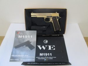 WE M1911 ガスガン ゴールド