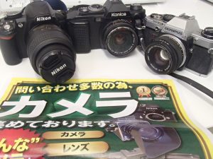 フィルム一眼レフも！デジタル一眼でも！カメラ買取キャンペーン中！姶良市の買取専門店大吉タイヨー西加治木店です。