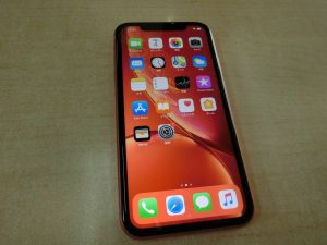 SoftBank版・iPhone XR・64GB・MT0A2J A・コーラル・バッテリー91％・中古美品