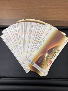 大吉リバーサイド千秋店で金券の換金！