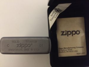 zippo SOLID TITANIUM のライター、今なら買取金額UPキャンペーン中👉大吉　アクロスモール春日店