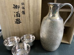 純銀製 酒器 金属工芸品