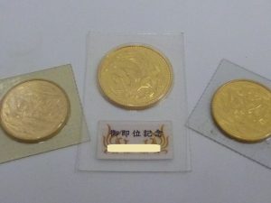 10万円金貨のお買取りをいたしました。買取専門店大吉ゆめタウン中津店（大分県）です。