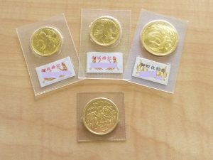 10万円と5万円の記念金貨お買取り致しました。買取専門店大吉ゆめタウン中津店（大分県）です。