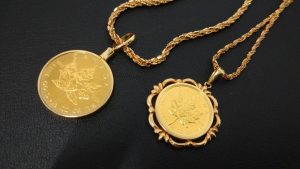 【金相場まだまだ高騰⇑⇑＼(^o^)／⇑⇑】金貨付きネックレス、高価お買取りしました！買取専門店 大吉 イオン古川店にお任せくださいね！