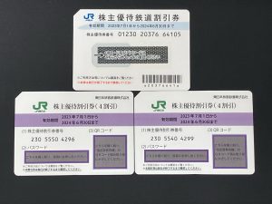 JR東日本とJR西日本の株主優待券